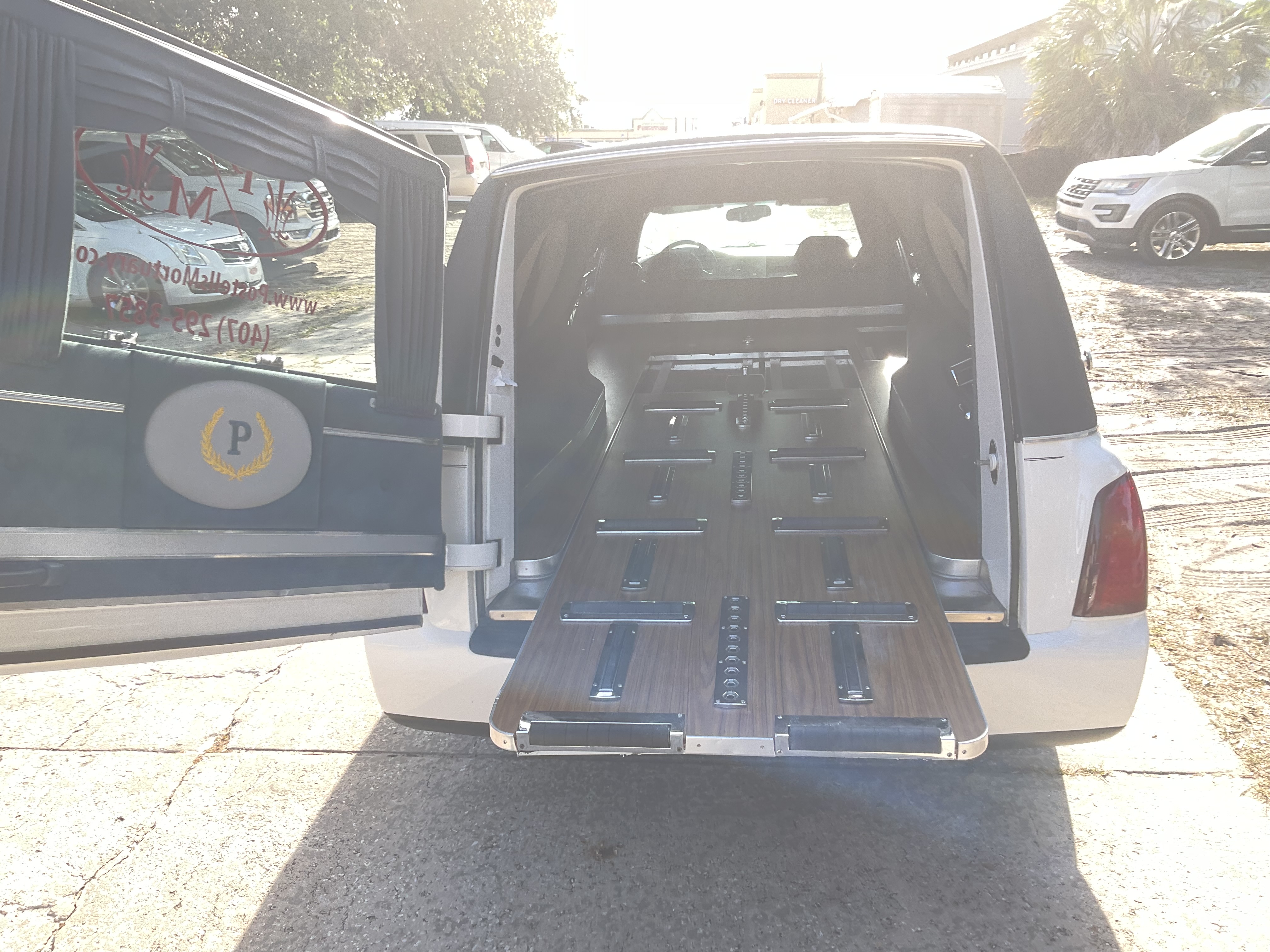 Hearse cargo area